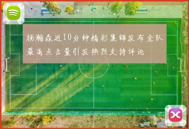 杨瀚森近10分钟精彩集锦发布全队最高点击量引发热烈支持评论